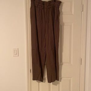 Point Sur-Anthropology Striped Paperbag Pants